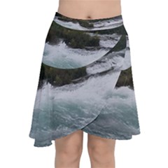 Sightseeing At Niagara Falls Chiffon Wrap by canvasngiftshop