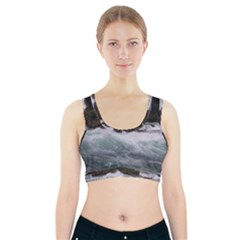 Sightseeing At Niagara Falls Sports Bra With Pocket by canvasngiftshop