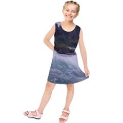 Sightseeing At Niagara Falls Kids  Tunic Dress by canvasngiftshop