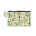 Plants And Flowers Canvas Cosmetic Bag (Small) View1