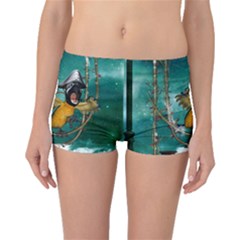 Funny Pirate Parrot With Hat Boyleg Bikini Bottoms