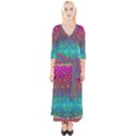 Years Of Peace Living In A Paradise Of Calm And Colors Quarter Sleeve Wrap Maxi Dress View1