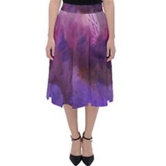 Ultra Violet Dream Girl Folding Skater Skirt by NouveauDesign