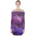 Ultra violet dream girl Long Sleeve Off Shoulder Dress View1