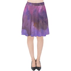 Ultra Violet Dream Girl Velvet High Waist Skirt by NouveauDesign