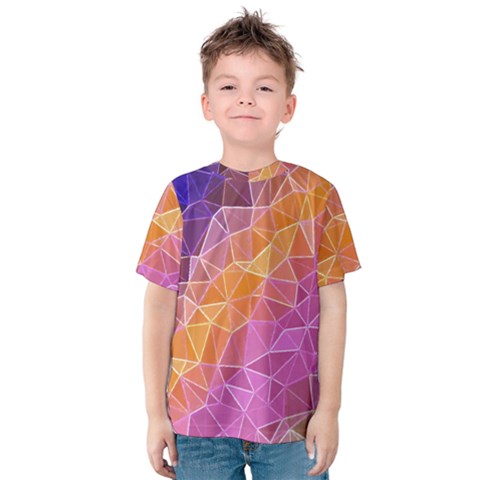 Crystalized Rainbow Kids  Cotton Tee by NouveauDesign