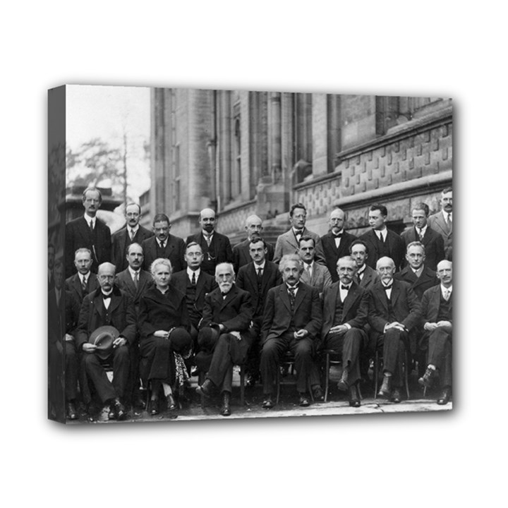 1927 Solvay Conference on Quantum Mechanics Canvas 10  x 8 