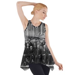 1927 Solvay Conference On Quantum Mechanics Side Drop Tank Tunic by thearts