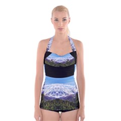 Mountaincurvemore Boyleg Halter Swimsuit  by TestStore4113