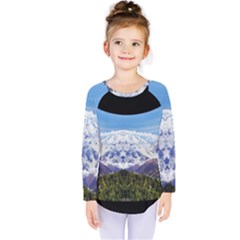 Mountaincurvemore Kids  Long Sleeve Tee