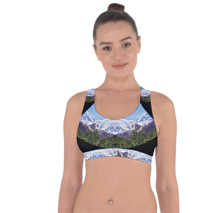 Mountaincurvemore Cross String Back Sports Bra