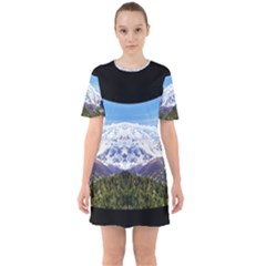 Mountaincurvemore Sixties Short Sleeve Mini Dress