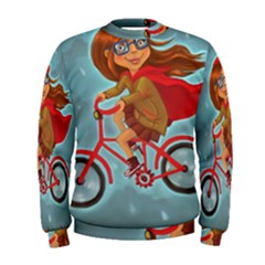 Girl On A Bike Men s Sweatshirt by chipolinka