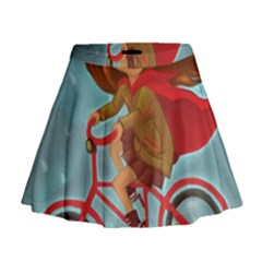 Girl On A Bike Mini Flare Skirt by chipolinka