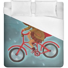 Girl On A Bike Duvet Cover (king Size)