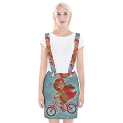 Girl On A Bike Braces Suspender Skirt by chipolinka