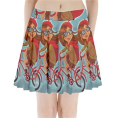 Girl On A Bike Pleated Mini Skirt by chipolinka