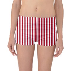 Red Stripes Boyleg Bikini Bottoms by jumpercat