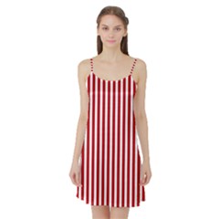 Red Stripes Satin Night Slip by jumpercat