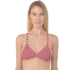 Red Stripes Reversible Tri Bikini Top by jumpercat