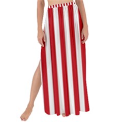 Red Stripes Maxi Chiffon Tie-up Sarong by jumpercat