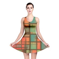 Background Abstract Colorful Reversible Skater Dress by Nexatart