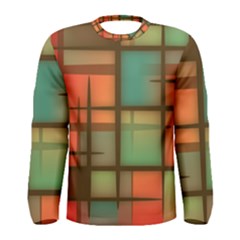 Background Abstract Colorful Men s Long Sleeve Tee by Nexatart