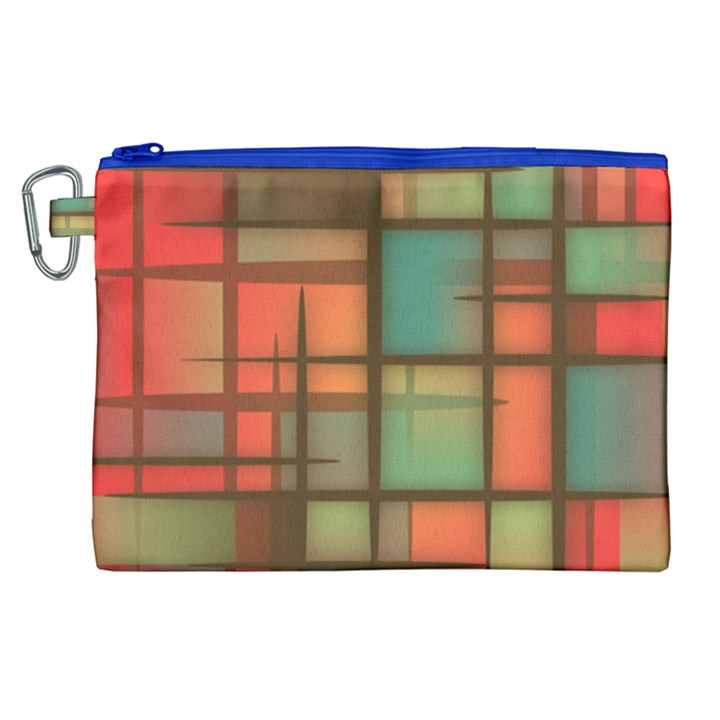 Background Abstract Colorful Canvas Cosmetic Bag (XL)