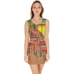 Mountain Village Mountain Village Bodycon Dress by Nexatart