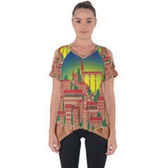 Mountain Village Mountain Village Cut Out Side Drop Tee by Nexatart