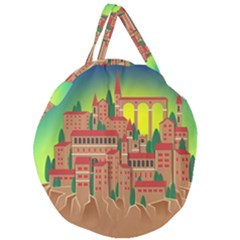 Mountain Village Mountain Village Giant Round Zipper Tote by Nexatart