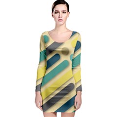 Background Vintage Desktop Color Long Sleeve Bodycon Dress by Nexatart