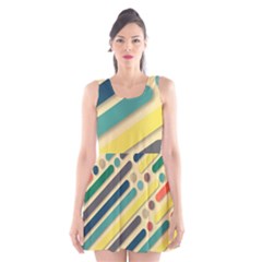 Background Vintage Desktop Color Scoop Neck Skater Dress by Nexatart