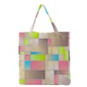 Background Abstract Grid Grocery Tote Bag View2