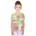 Background Abstract Grid Kids  One Piece Tee View1