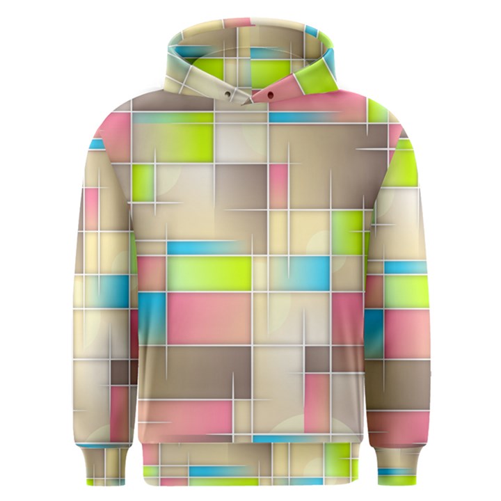 Background Abstract Grid Men s Overhead Hoodie