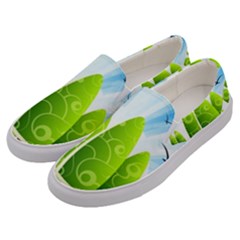 Landscape Nature Background Men s Canvas Slip Ons