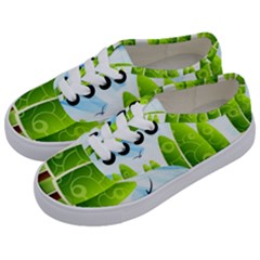 Landscape Nature Background Kids  Classic Low Top Sneakers