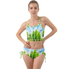 Landscape Nature Background Mini Tank Bikini Set