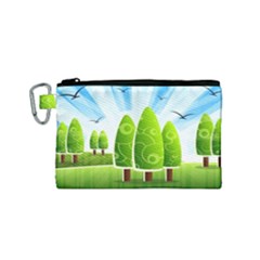 Landscape Nature Background Canvas Cosmetic Bag (small)