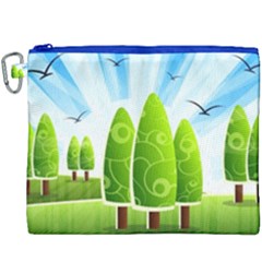 Landscape Nature Background Canvas Cosmetic Bag (xxxl) by Nexatart