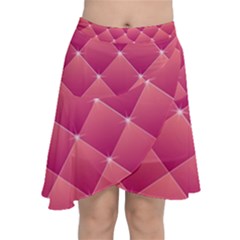 Pink Background Geometric Design Chiffon Wrap by Nexatart