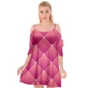 Pink Background Geometric Design Cutout Spaghetti Strap Chiffon Dress View1