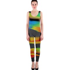 Colorful Background Onepiece Catsuit