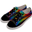 Colorful Background Men s Low Top Canvas Sneakers View2