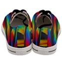 Colorful Background Men s Low Top Canvas Sneakers View4