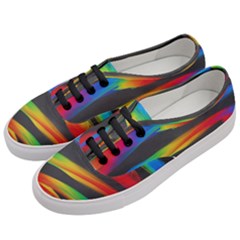 Colorful Background Women s Classic Low Top Sneakers