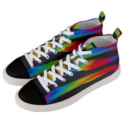 Colorful Background Men s Mid-top Canvas Sneakers by Nexatart