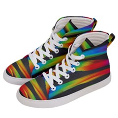 Colorful Background Men s Hi-top Skate Sneakers