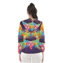 Badge Abstract Abstract Design Hooded Wind Breaker (Women) View2